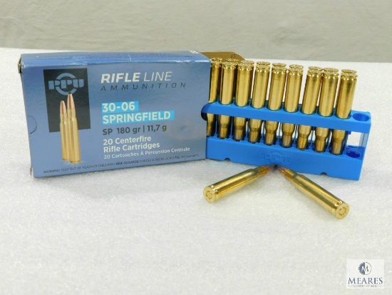 20 Rounds Prvi Partizan 30-06 Ammo. 180 Grain Soft Point