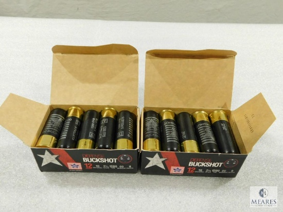 20 Rounds PPU .12 Gauge Buckshot. 2 3/4" 00Buck 9 Pellet