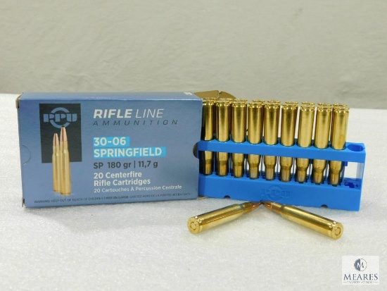 20 Rounds Prvi Partizan 30-06 Ammo. 180 Grain Soft Point