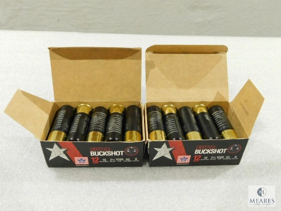 20 Rounds PPU .12 Gauge Buckshot. 2 3/4" 00Buck 9 Pellet