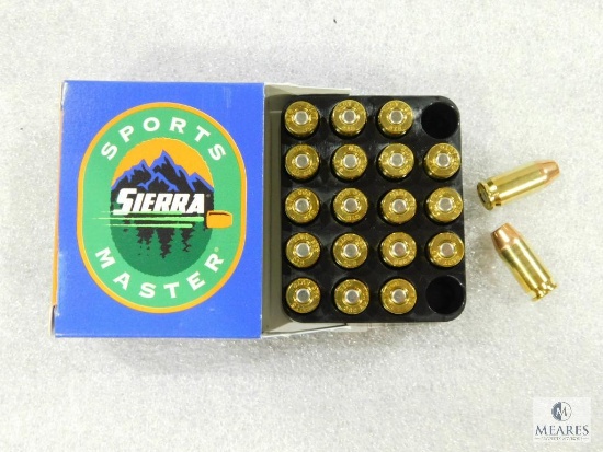 20 Rounds Sierra .380 ACP Ammo. 90 Grain Hollow Point