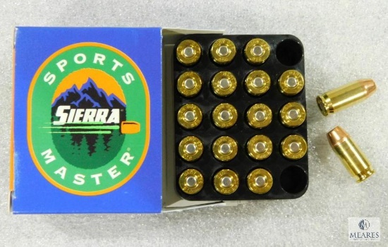 20 Rounds Sierra .380 ACP Ammo. 90 Grain Hollow Point