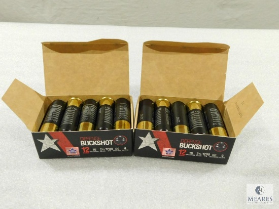 20 Rounds PPU .12 Gauge Buckshot. 2 3/4" 00Buck 9 Pellet
