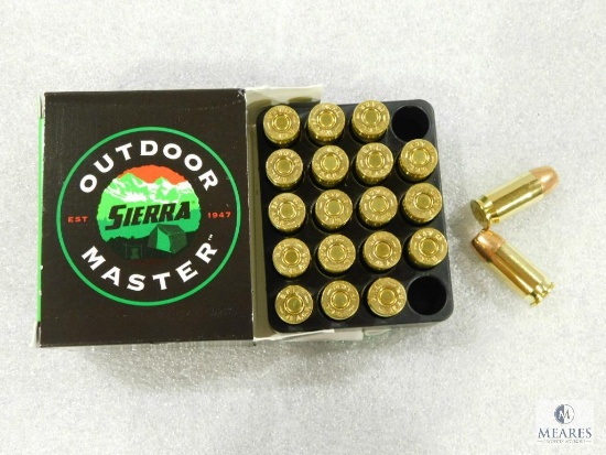 20 Rounds Sierra .45 ACP Ammo. 185 Grain Hollow Point