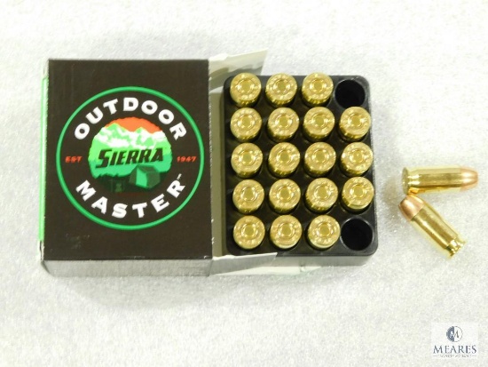 20 Rounds Sierra .45 ACP Ammo. 185 Grain Hollow Point