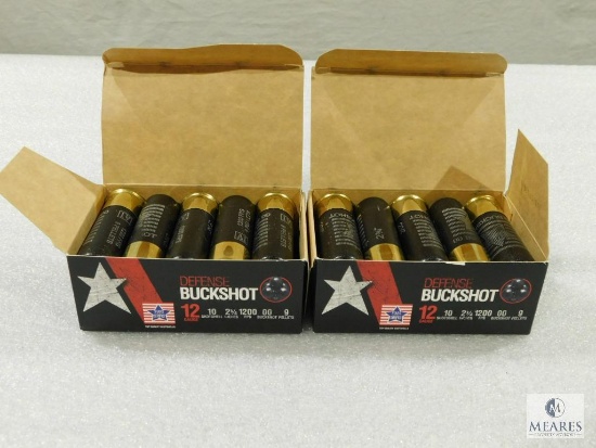 20 Rounds PPU .12 Gauge Buckshot. 2 3/4" 00Buck 9 Pellet
