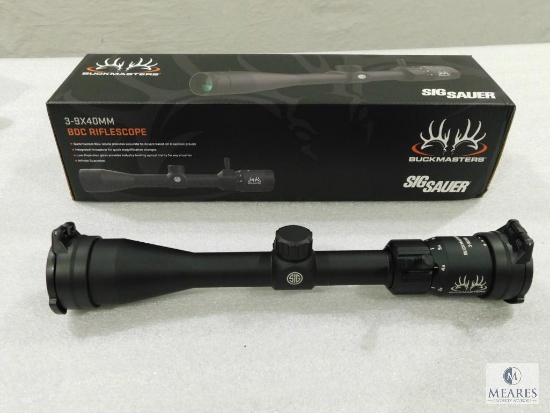 New Sig Sauer 3-9x40mm Rifle Scope with BDC Reticle and Matte Finish