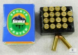 20 Rounds Sierra .38 Special Ammo. 125 Grain Hollow Point