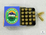 20 Rounds Sierra .380 ACP Ammo. 90 Grain Hollow Point