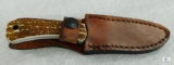 Mew Schrade Fixed Blade Hunter with Leather Sheath