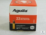 250 Rounds Aguila .22 Long Rifle Ammo. 38 Grain Hollow Point