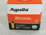 250 Rounds Aguila .22 Long Rifle Ammo. 38 Grain Hollow Point