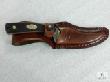 New Schrade Old Timer Sharpfinger Fixed Blade with Leather Sheath
