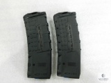 2 New 30 Round AR15 5.56, .223 Rifle Magazines with See Thru Window