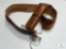 Leather Cowboy Shooting Belt with Bianchi #1898H Large SA Holster