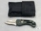 Folding Knife with 440 Stainless Blade and Belt Holster