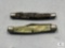 Two Folding Pocket Knives - One with Broken Blade