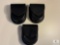 3 New Leather Double Handcuff Cases