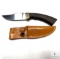 Boker 503 Fixed Blade Knife with Leather Sheath.