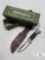 Remington Fixed Blade Knife with Leather Sheath and Box