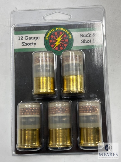 Package of Five Exotic Products 12 Gauge Shorty Buck and Shot 1 Shells