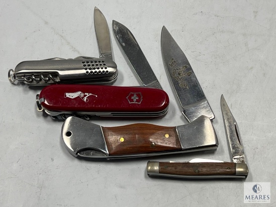 Mixed Lot of Four Folding Knives - Various Brands