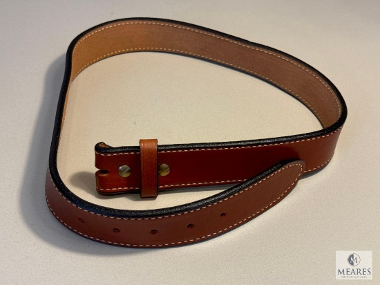 30 Inch Waist Leather Concealed Carry Pistol Belt