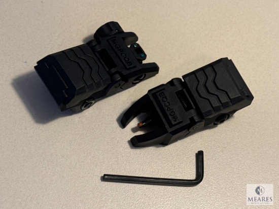 New Front and Rear Flip up AR15 Rifle Sights
