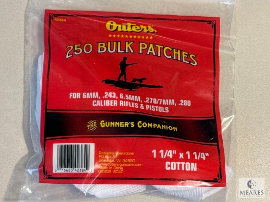 250 Count Cleaning Patches for .243, .270 or 6mm