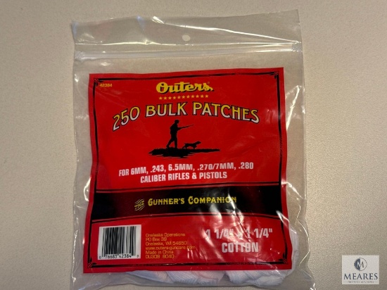 250 Count Cleaning Patches for .243, .270 or 6mm