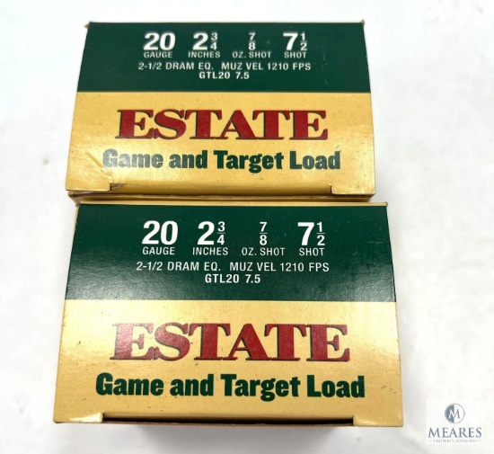 Estate 20 Ga. 7-1/2 Shot 2-3/4" Shells