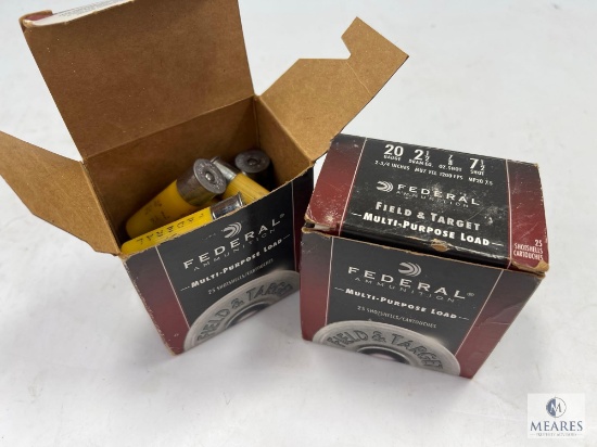 Federal 20 Ga. Field & Target 2-3/4" No. 7-1/2 Shot