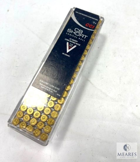 CCI CB Short Lead Round Nose .22 Short Ammo