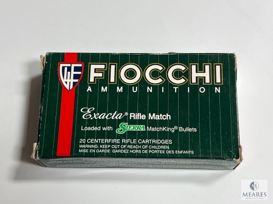 Box of 20 Rounds Fiocchi .223 Remington 77-grain Matchking HPBT Ammunition