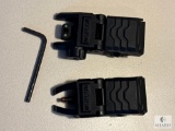 New Front and Rear Flip up AR15 Rifle Sights
