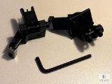 New 45 Degree Offset AR15 Rifle Sights. Great for Use with a Scope