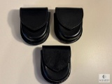 3 New Leather Double Handcuff Cases