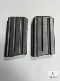 Group of Two Metal Universal M16/M16A1 Rifle Magazines with Blank Ammunition