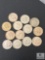 Group of 13 Mixed Date 40% Kennedy Half Dollars