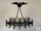Metal Wall Decoration - Eagle with Candles (NO SHIPPING)