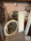 Mixed Lot of Wall Decorations, Mirror and Shelf (NO SHIPPING)