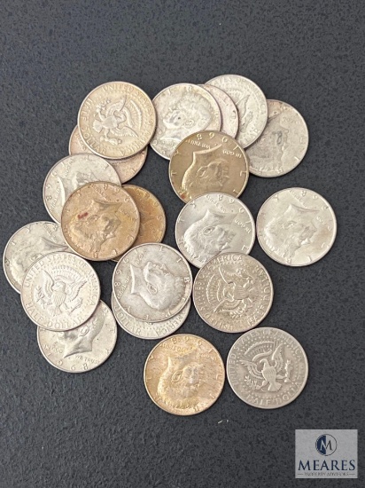 Roll of 20 1968 Kennedy 40% Silver Half Dollars