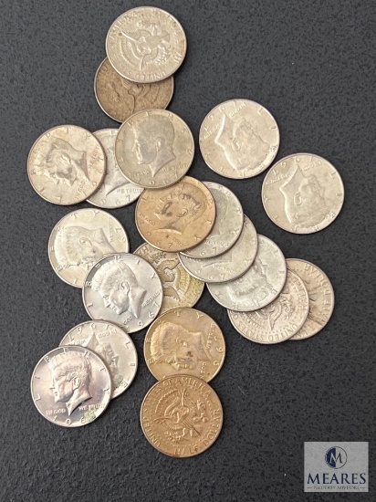 Roll of 20 1967 Kennedy 40% Silver Half Dollars