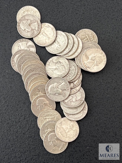 Roll of Silver Washington Quarters - Early 1960s