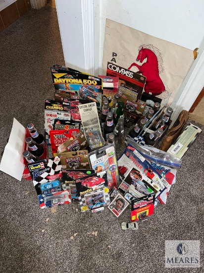 Large Lot of NASCAR and Racing Collectibles with 1/64-scale Diecast Cars (NO SHIPPING)