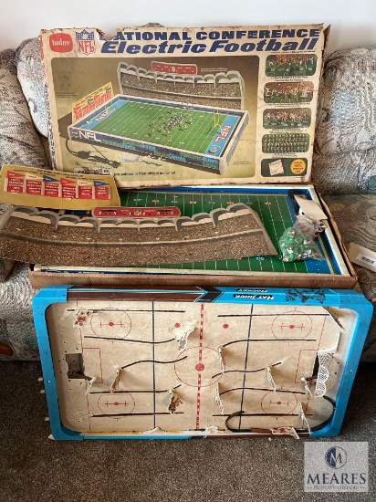 Tudor National Conference Electric Football and Mark III Hat Trick Hockey (NO SHIPPING)