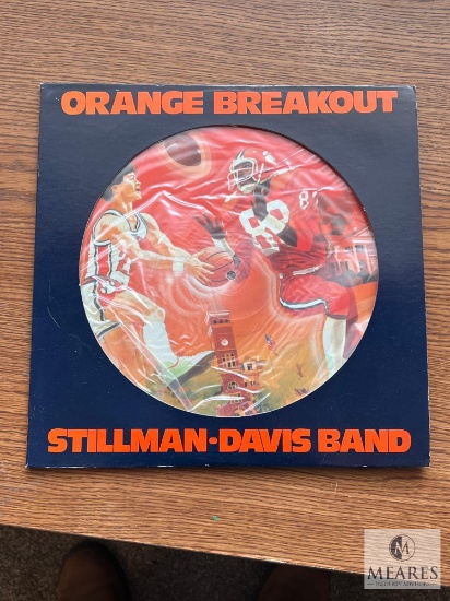 1981 Orange Breakout Stillman-Davis Band Clemson University LP Picture Disc
