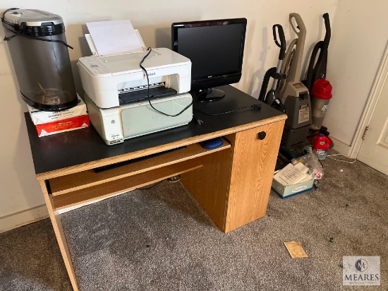 Vacuums, Carpet Cleaner, Flat Screen Monitor, Printers and Computer Desk (NO SHIPPING)