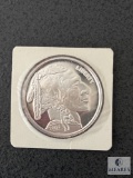 2001 Buffalo Head Style 1 Troy Ounce .999 Fine Silver Round