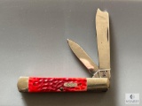 Case XX USA Red Bone R62005 SS Two-blade Folding Knife